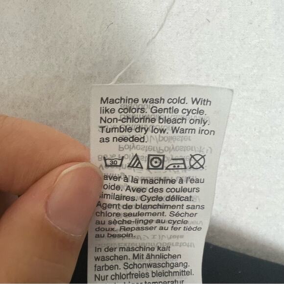 J. by J. Crew Skirt Womens 6 Black Scalloped Linen Blend Edged A Line - Picture 9 of 10